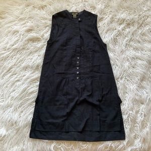 🆕Anthropologie Fei Black Button Down Shift Dress‎